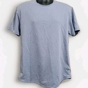 BYLT Premium Basics Snow Wash DCSS Men's Large T-Shirt Light Blue Soft Stretch